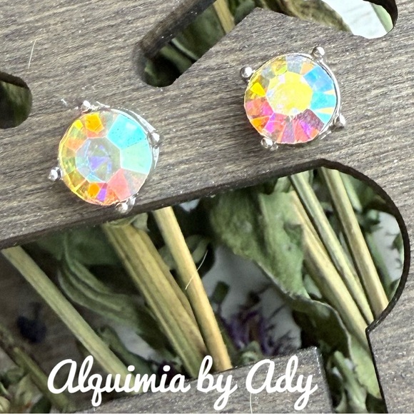Alquimia Silver Crystal Earrings - Picture 1 of 1